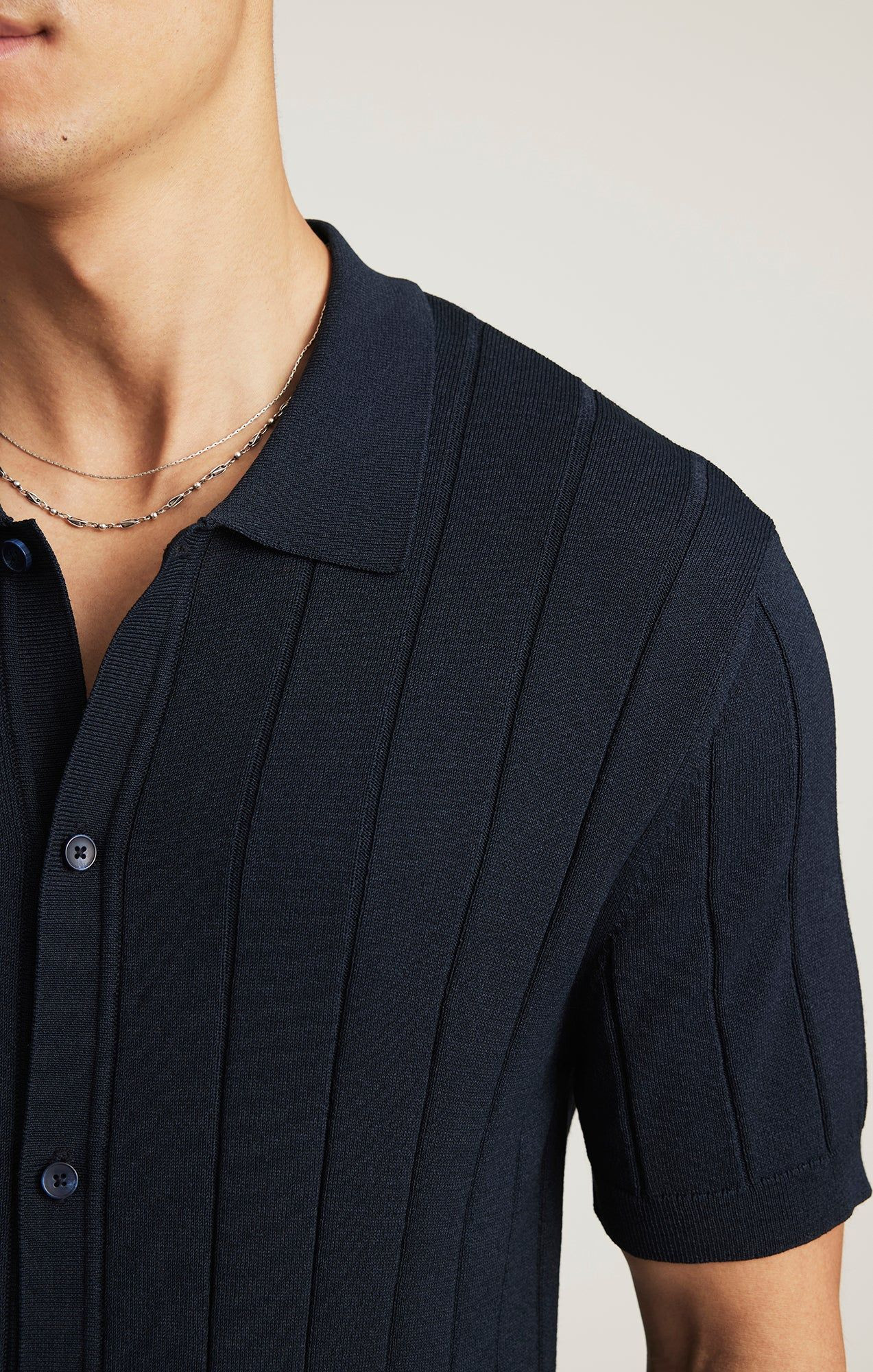 Man Short Sleeve Polo Sweater