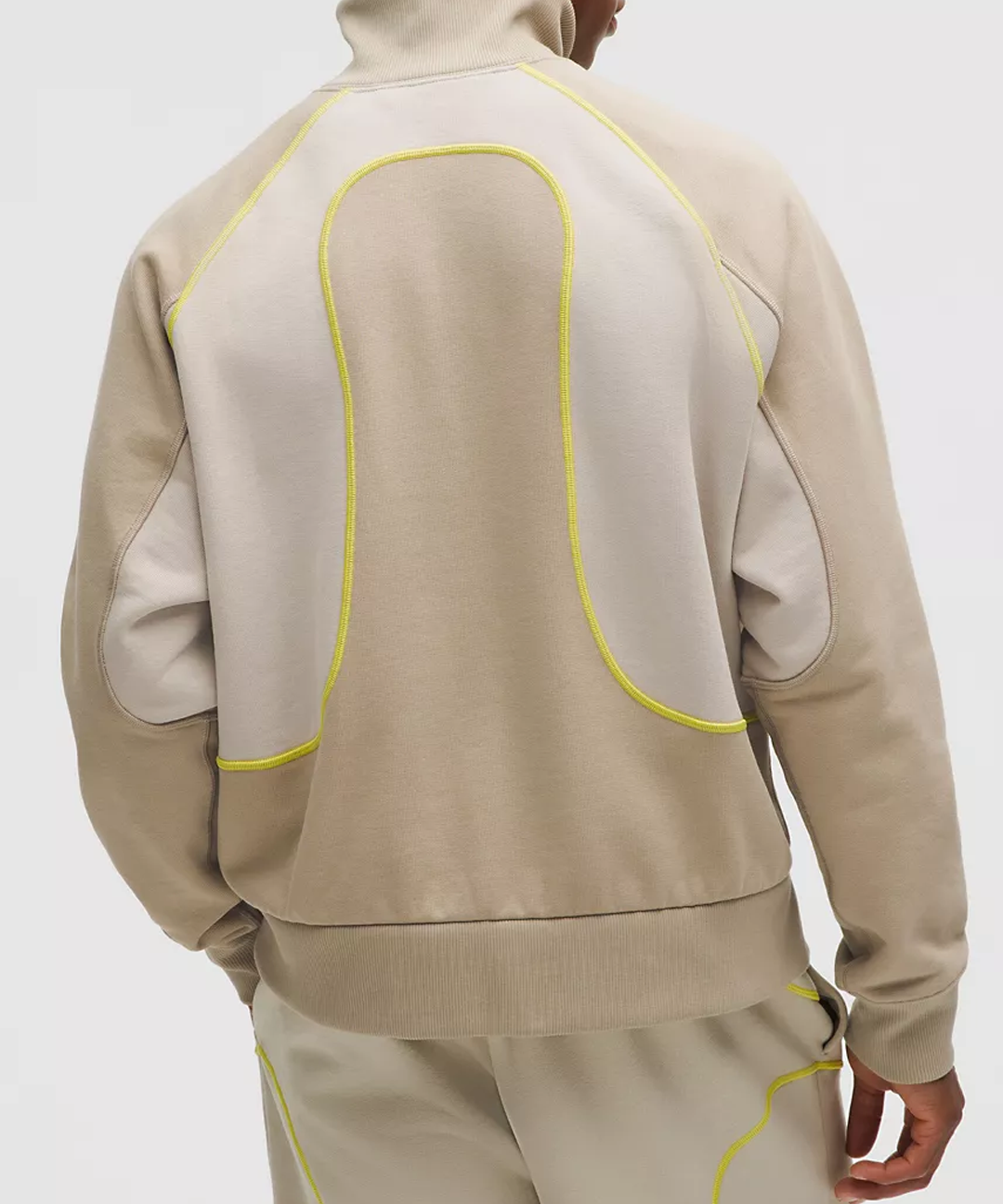 Cotton French Terry Fabric Half Zip