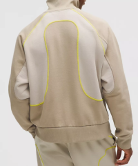 Cotton French Terry Fabric Half Zip