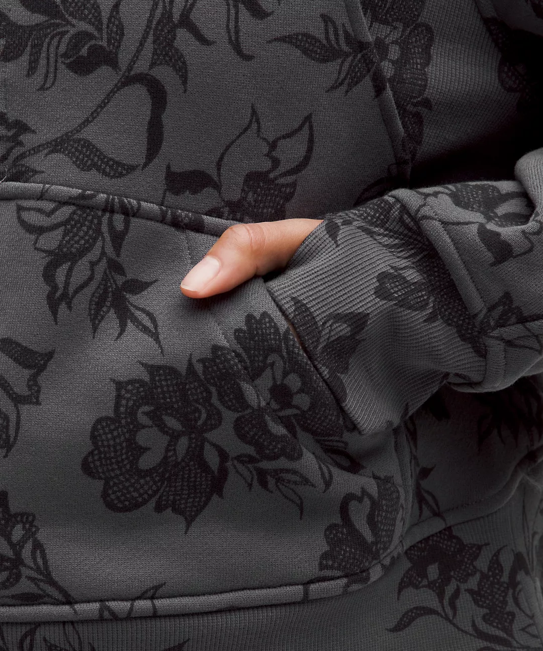 Woman Oversized Half-Zip Hoodie