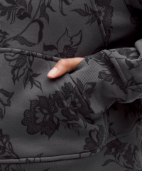 Woman Oversized Half-Zip Hoodie