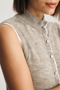 Woman Cardigan Sweater Vest