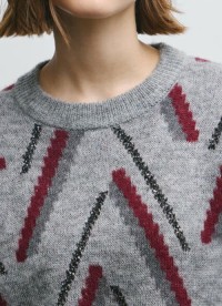 Woman crew neck knit jumper
