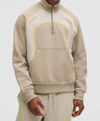 Cotton French Terry Fabric Half Zip