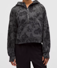 Woman Oversized Half-Zip Hoodie