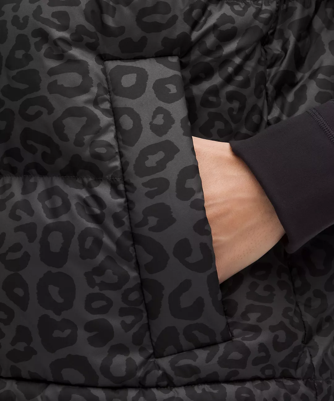 Womens Puff Cropped Vest Printed