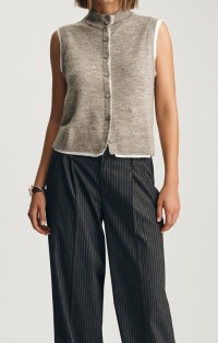 Woman Cardigan Sweater Vest