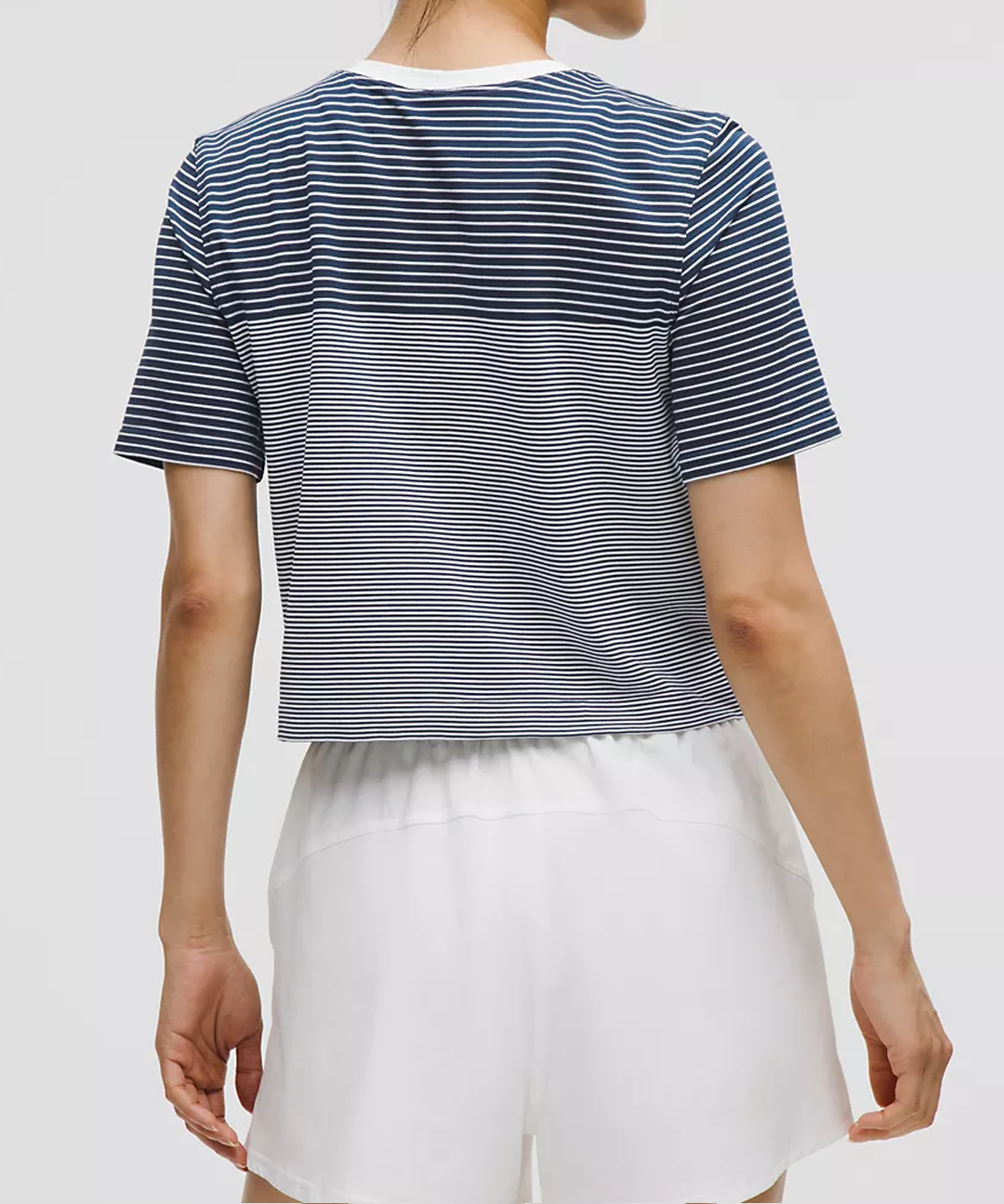Mariner Stripe Cropped T-Shirt woman
