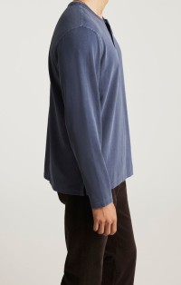 Man Long Sleeve Henley T-Shirt