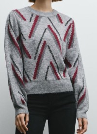 Woman crew neck knit jumper