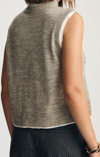 Woman Cardigan Sweater Vest