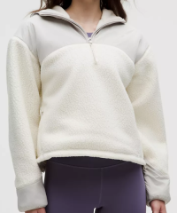 Fleece Hooded Half Zip