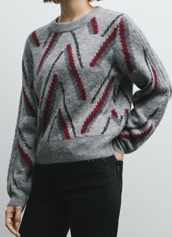 Woman crew neck knit jumper