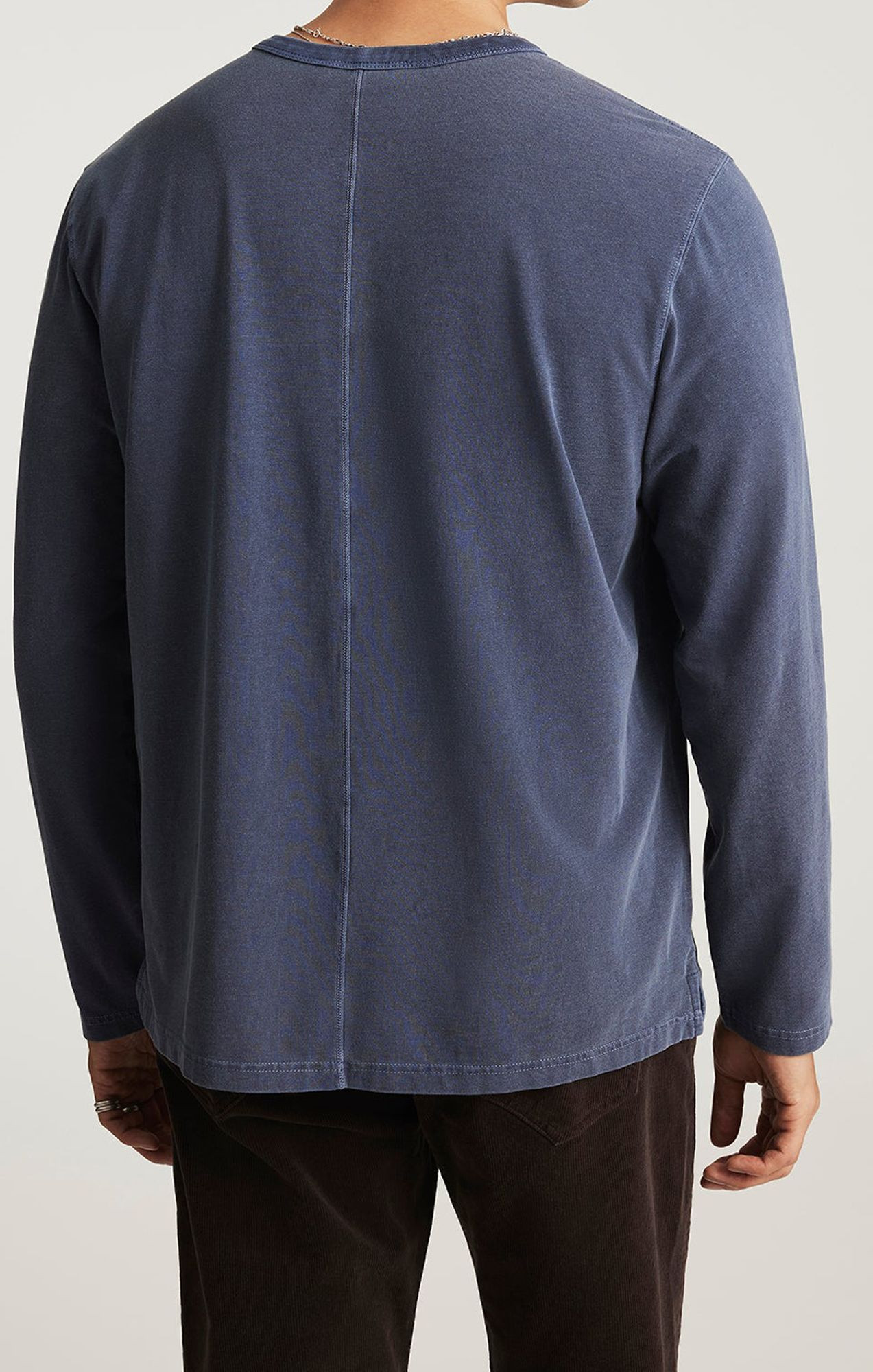 Man Long Sleeve Henley T-Shirt
