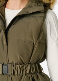 Woman long padded waistcoat